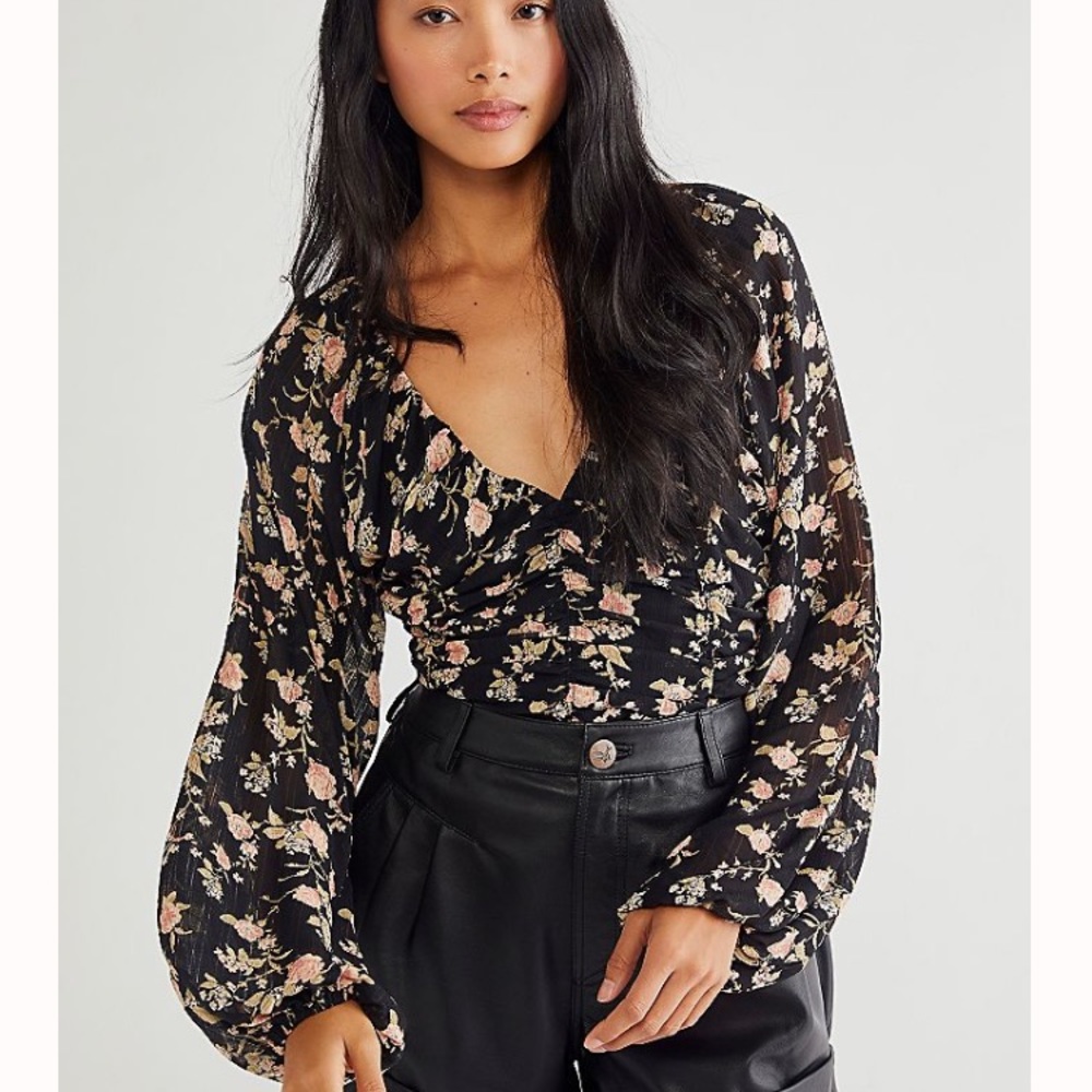 Free People Final Rose Blouse